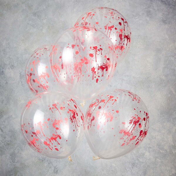 Balloner Blood Splatter 5 stk.