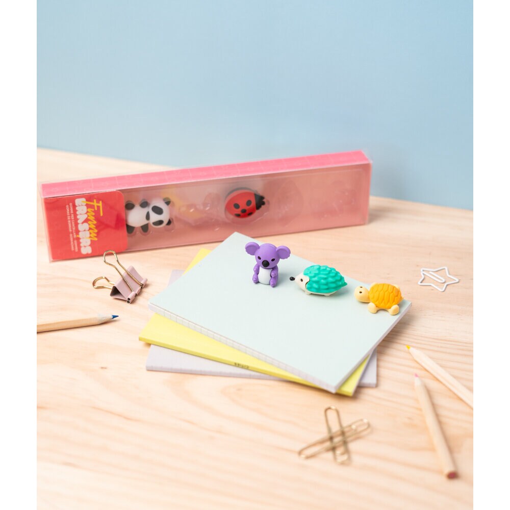 Viskelæder - Dyr 5 stk.