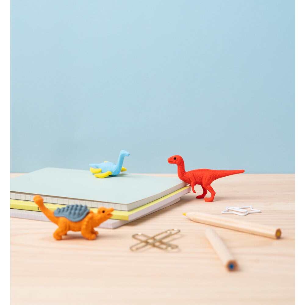 Viskelæder - Dinosaurer 5 stk.