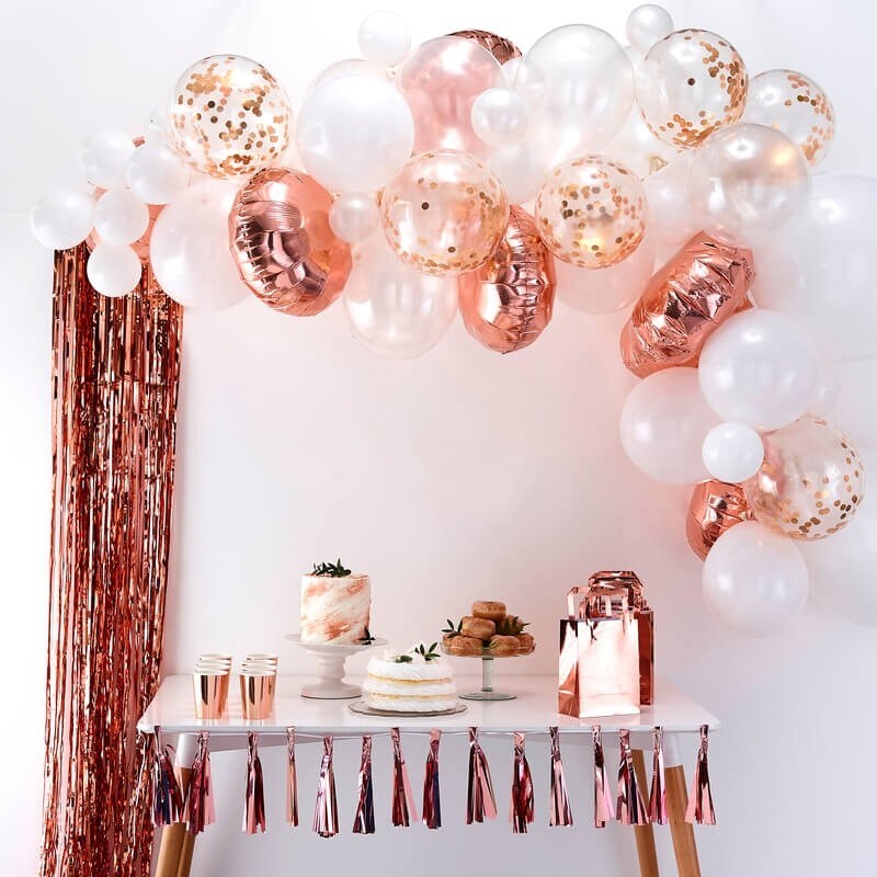 DIY Ballonbue - Rosaguld