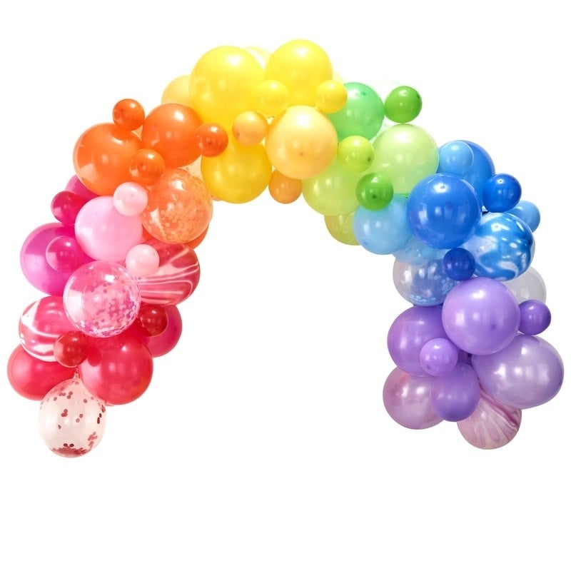 DIY Ballonbue - Regnbuefarver