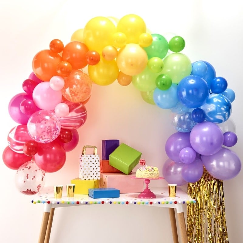 DIY Ballonbue - Regnbuefarver