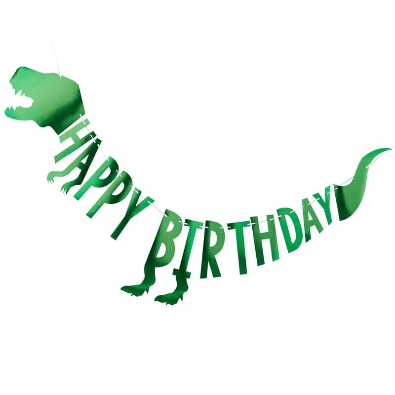 Dinosaur Roar, Guirlande Happy Birthday