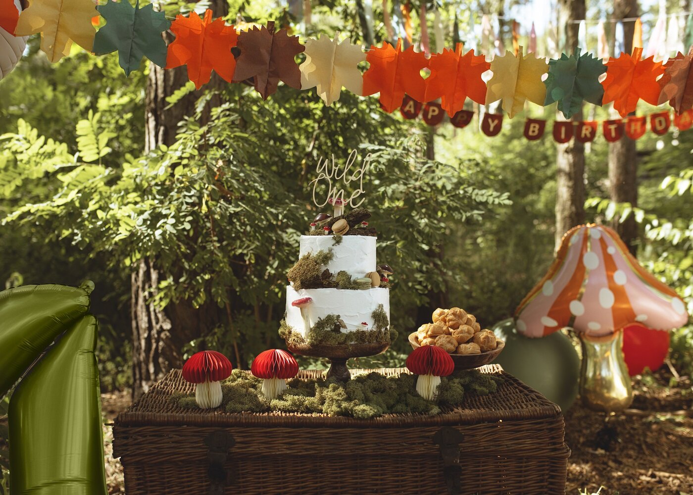 Guirlande med Efterårsløv 3 meter