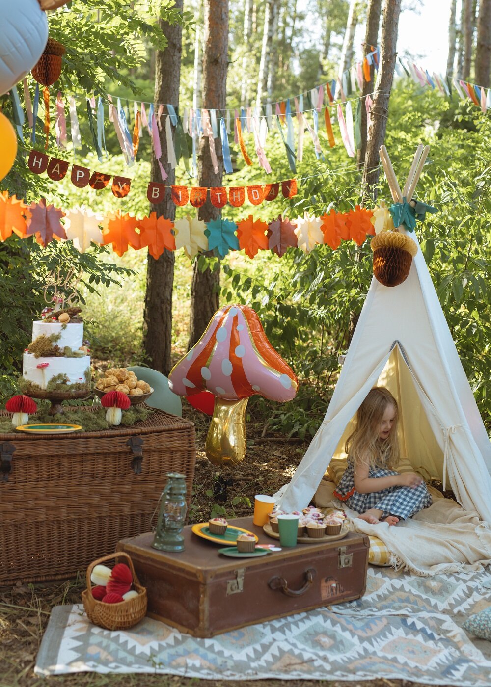 Guirlande med Efterårsløv 3 meter