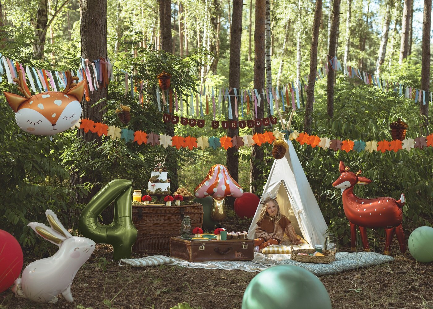 Guirlande med Efterårsløv 3 meter