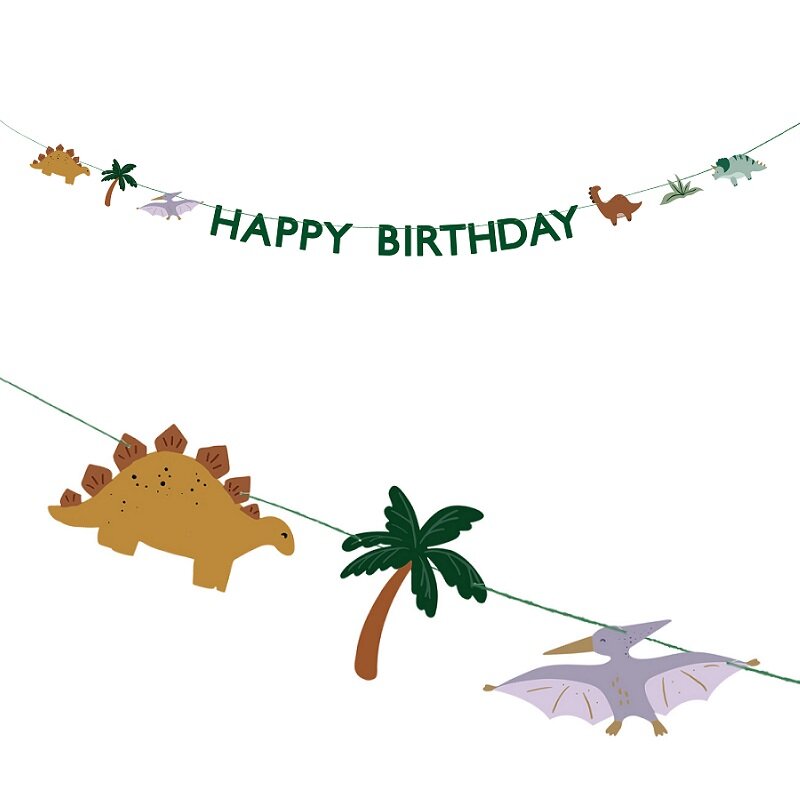 Dinosaur - Guirlande Happy Birthday