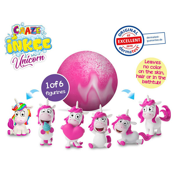 Bath bomb med overraskelse - Enhjørning figur