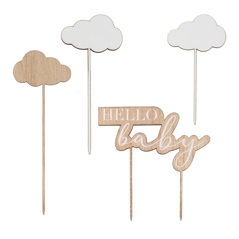 Hello Baby - Cake Toppers 4 stk