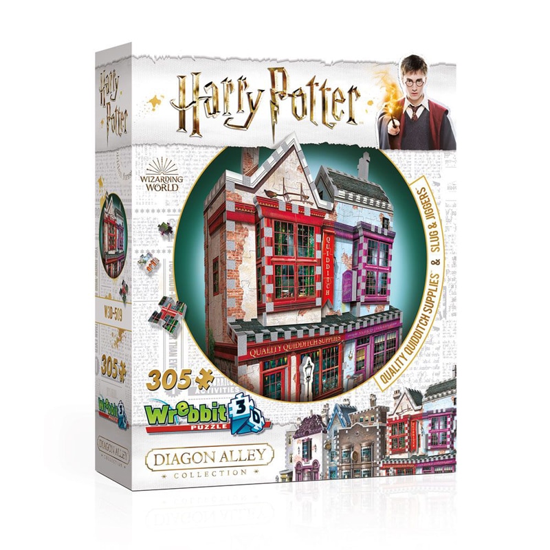 Harry Potter, 3D Puslespil Quality Quidditch Supplies & Slug & Jiggers 305 bitar