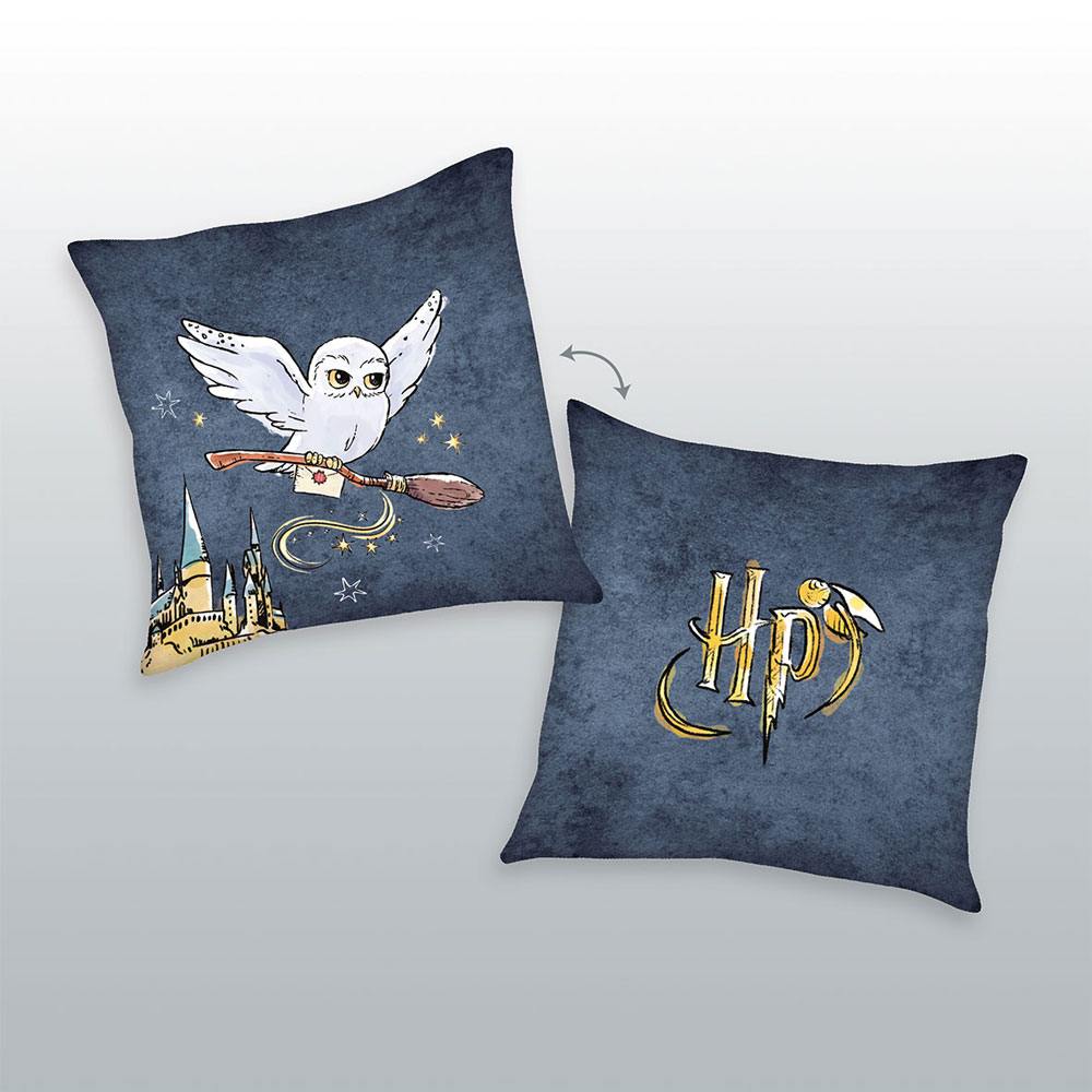 Harry Potter, Pude Logo & Hedwig 40 x 40 cm