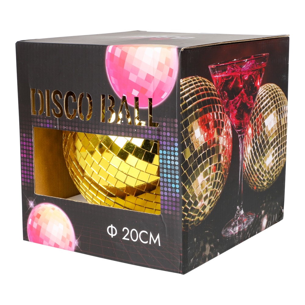 Diskokugle Guld 20 cm