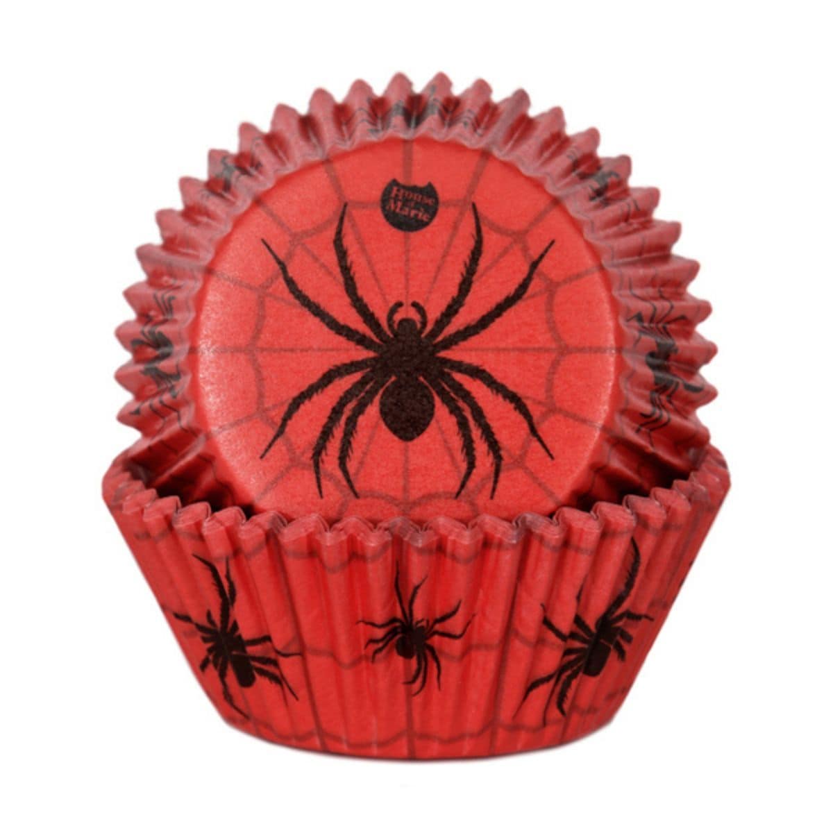 Muffinsforme Halloween Edderkop 48 stk