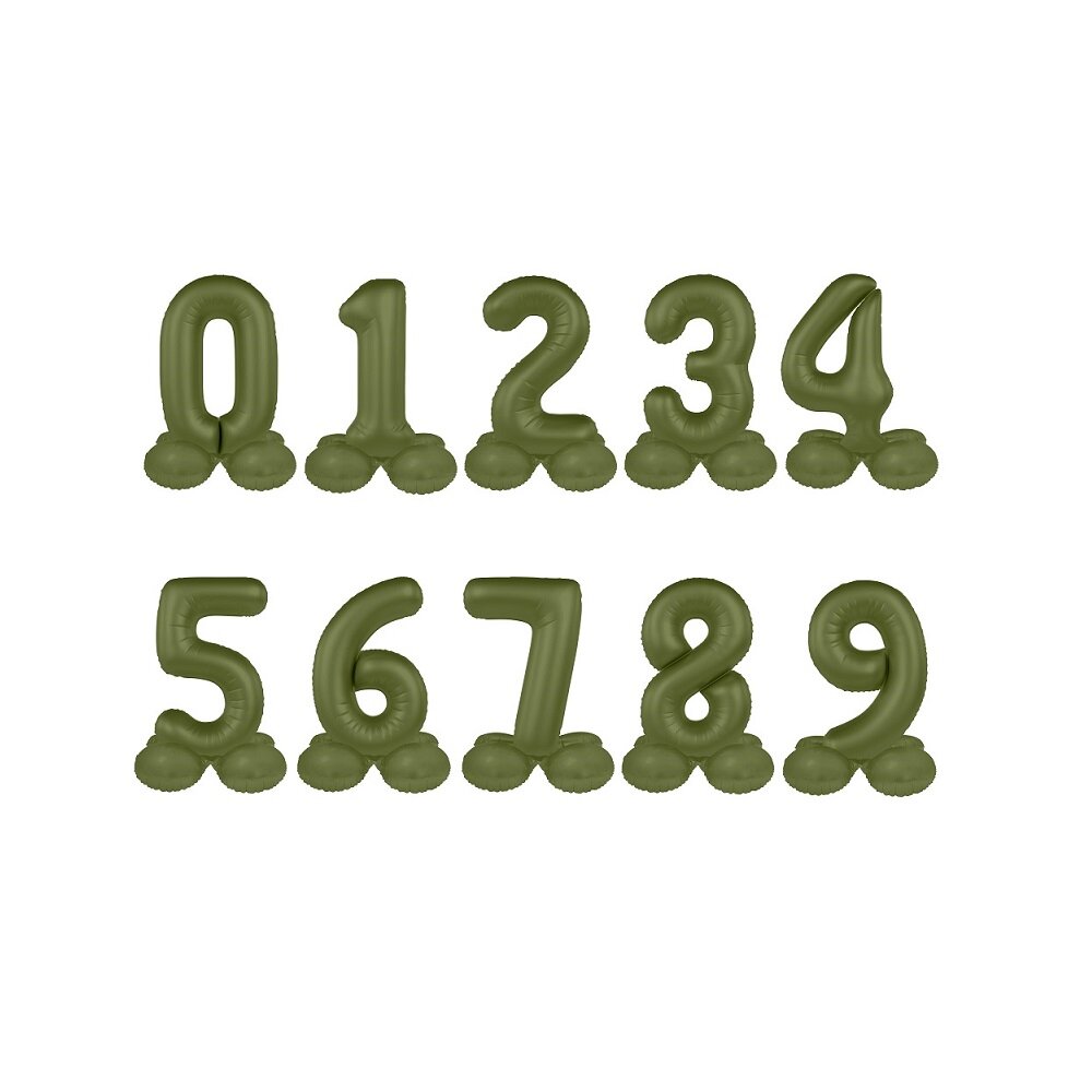 Talballoner Stående Mat Olivengrøn 41 cm