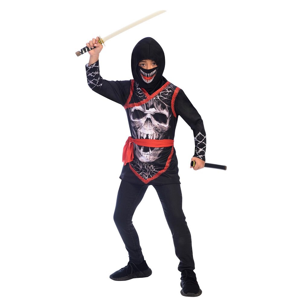 Spooky Ninja Maskeradekjole Børn 6-12 år