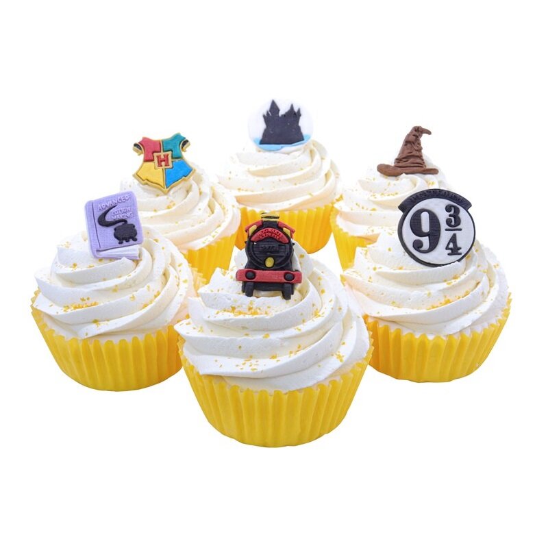 Harry Potter - Sukkerdekorationer Hogwarts 6 stk