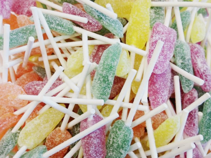 Slikkepinde med frugtsmag 22 stk