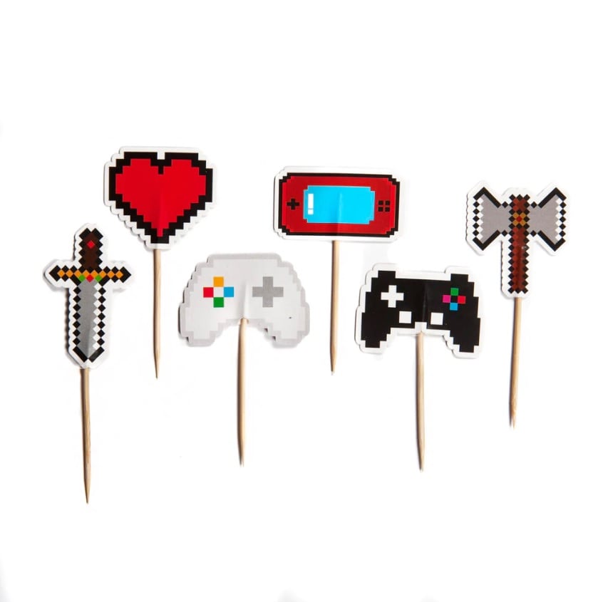 Cake Toppers - Gaming Party 12 stk.