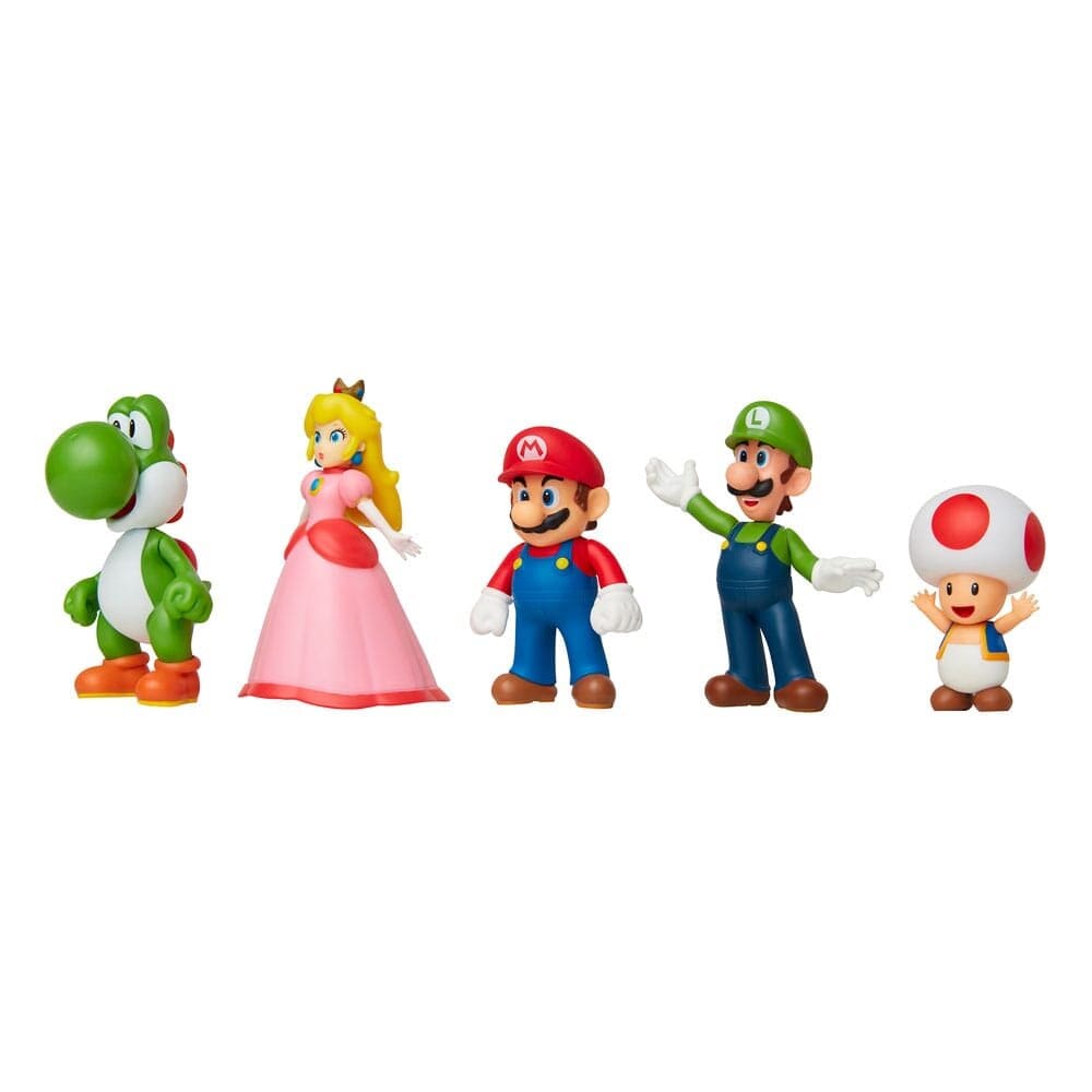 Super Mario Bros - Samlerfigurer Mario & Friends 5 stk