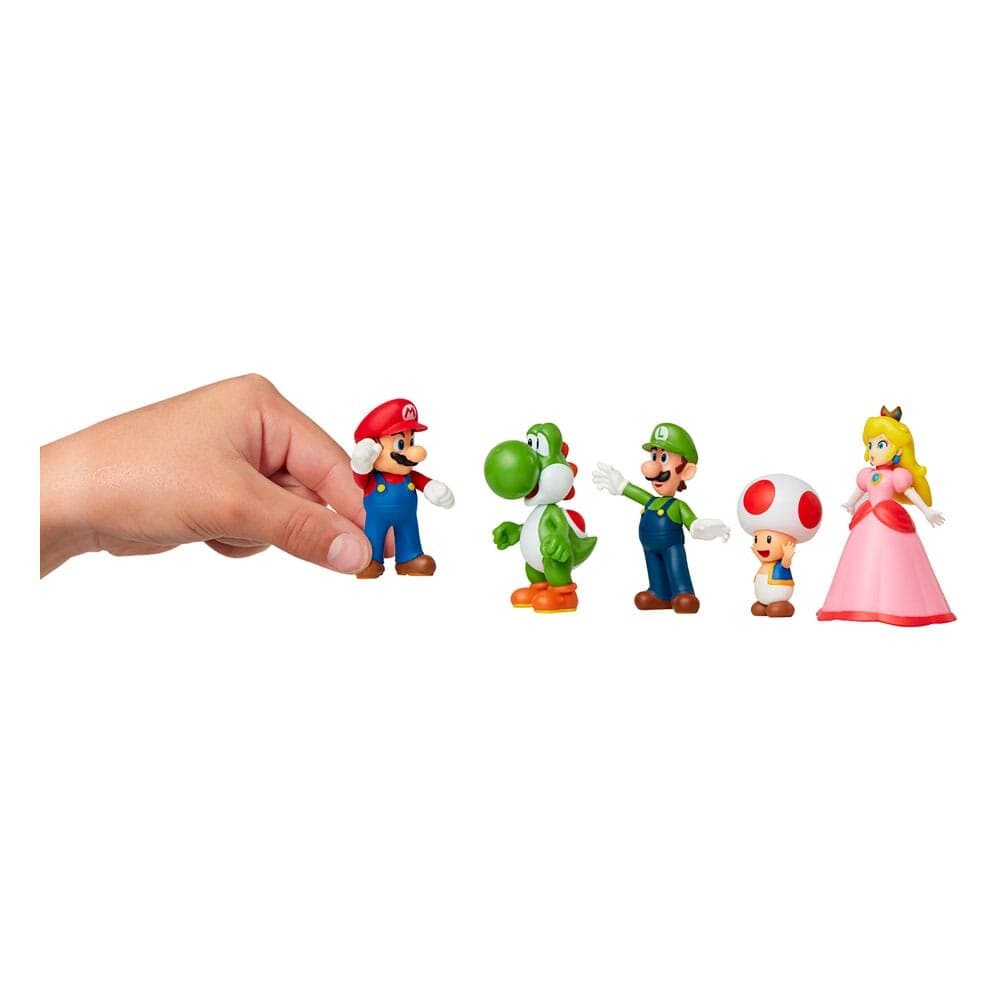 Super Mario Bros - Samlerfigurer Mario & Friends 5 stk