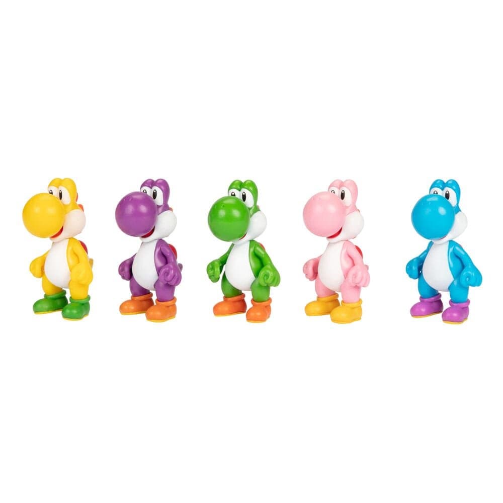 Super Mario Bros - Samlerfigurer Yoshi 5 stk