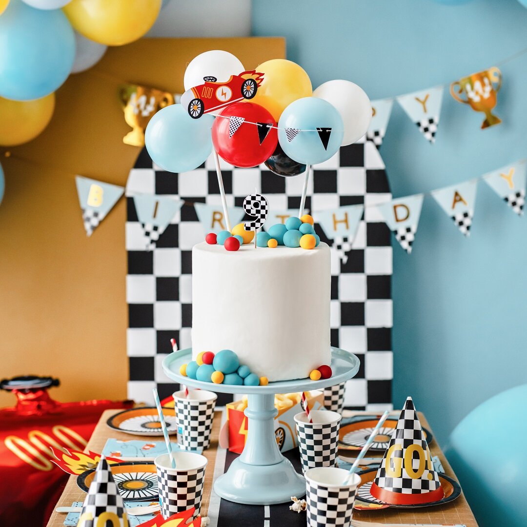Cake Topper Ballonsæt Racer Car