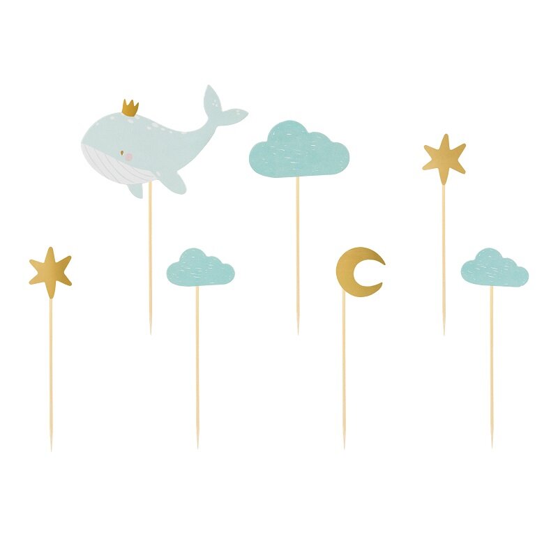 Cake Toppers - Hval 7 stk