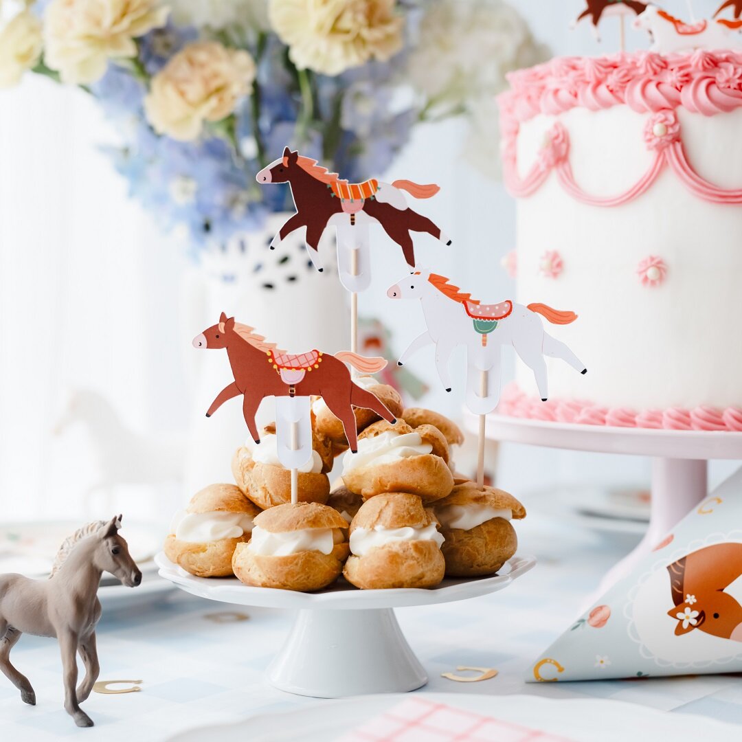 Cake Toppers - Heste 6 stk