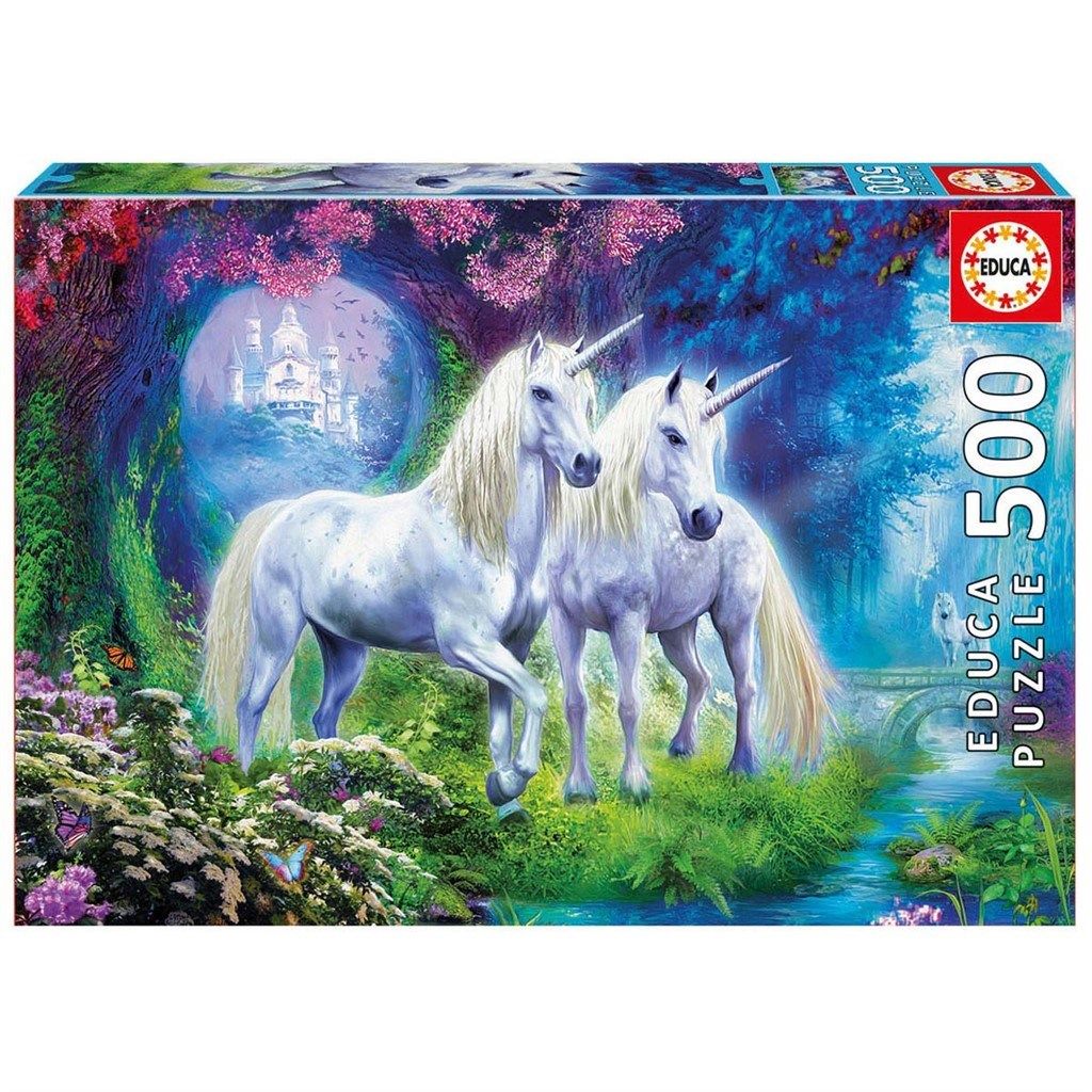 Educa Puslespil, Unicorns in the Forest 500 brikker