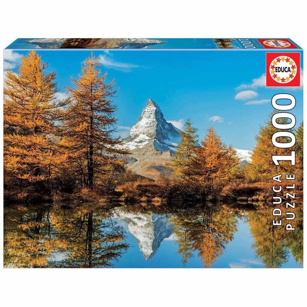 Educa Puslespil, Matterhorn Mountain in Autumn 1000 brikker