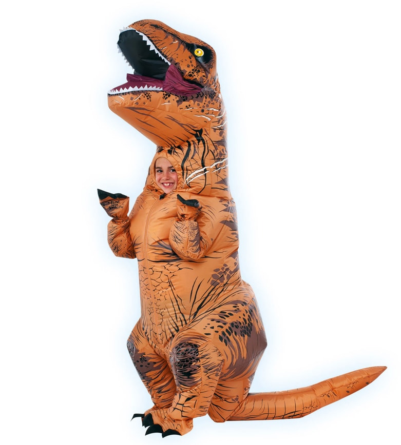Jurassic World Oppusteligt T-Rex Kostume Barn