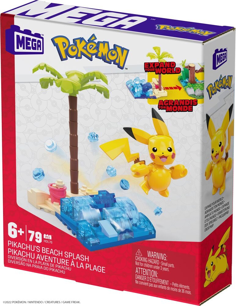 Pokémon - Mega Byggesæt Pikachu's Beach Splash