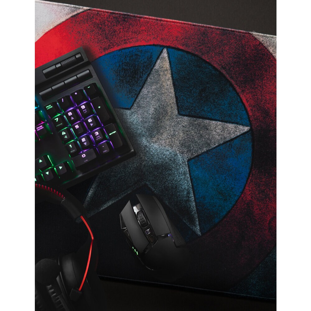 Captain America - Gaming Musemåtte XL, 35 x 80 cm