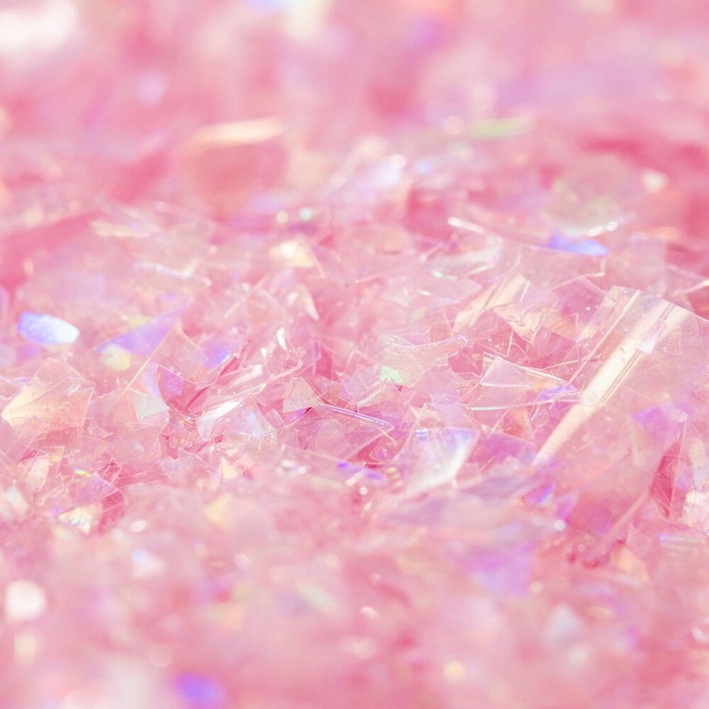 PME Spiselige Glitterflager, lyserød