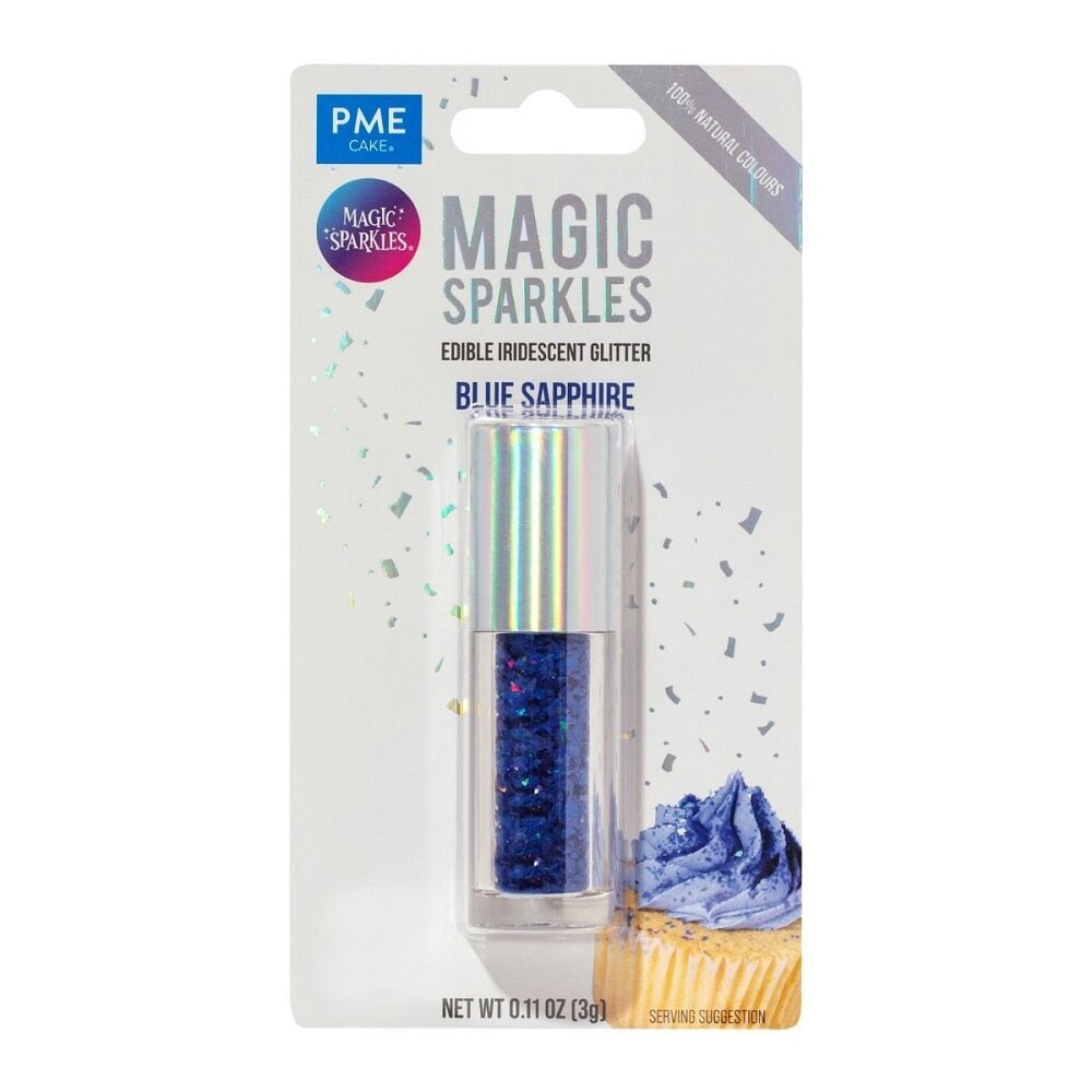 PME Spiselige Glitterflager, blå