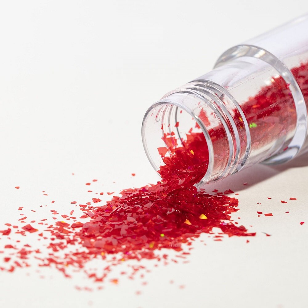 PME Spiselige Glitterflager, rød
