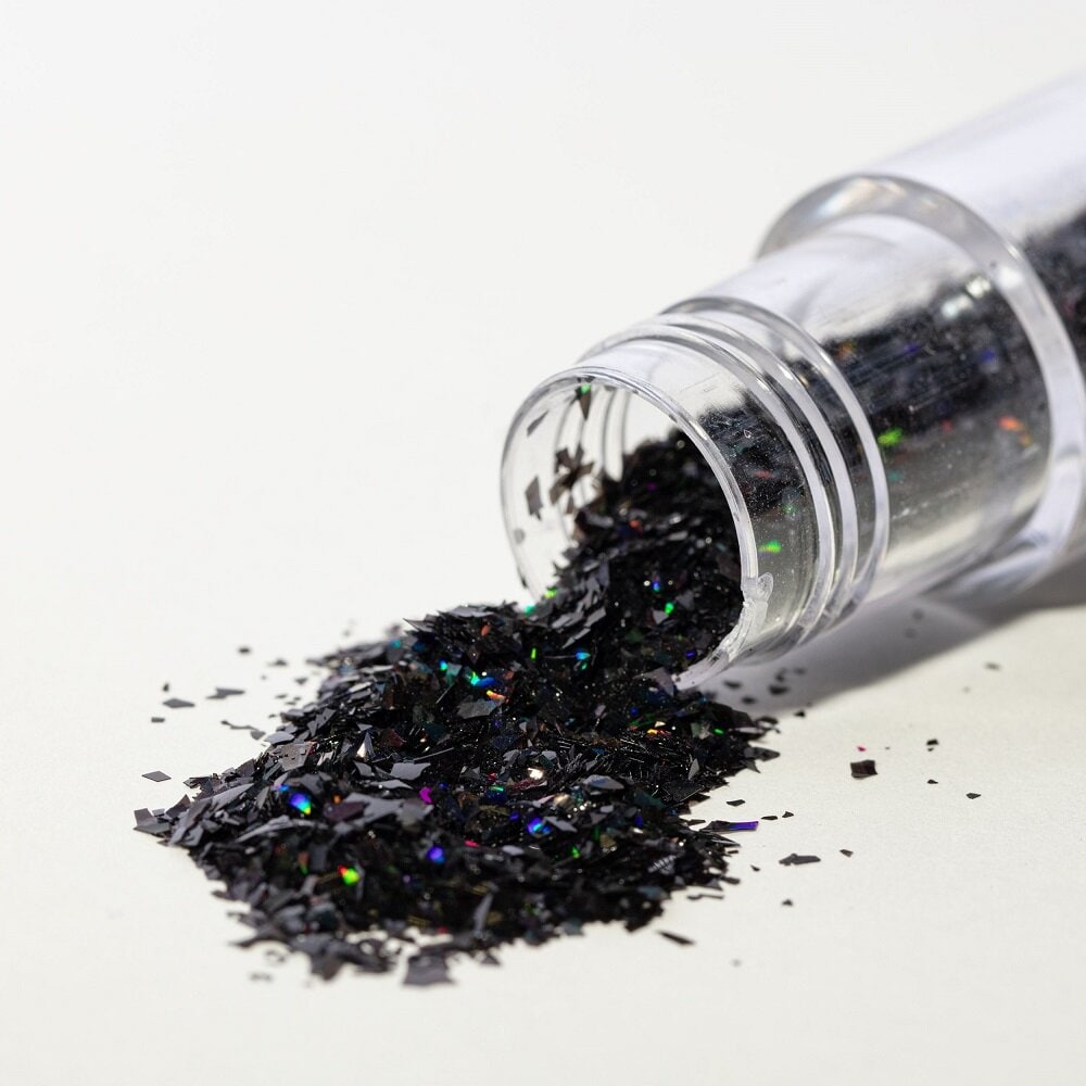 PME Spiselige Glitterflager, sort onyx