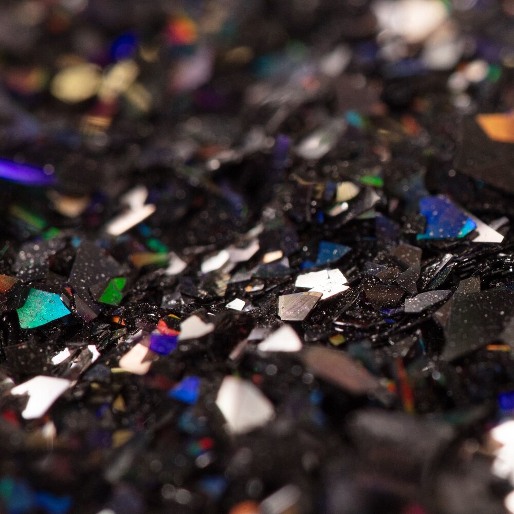 PME Spiselige Glitterflager, sort onyx