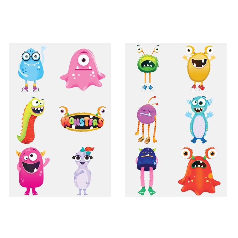 Monstre - Tatoveringer 6 stk