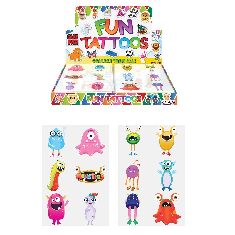 Monstre - Tatoveringer 6 stk