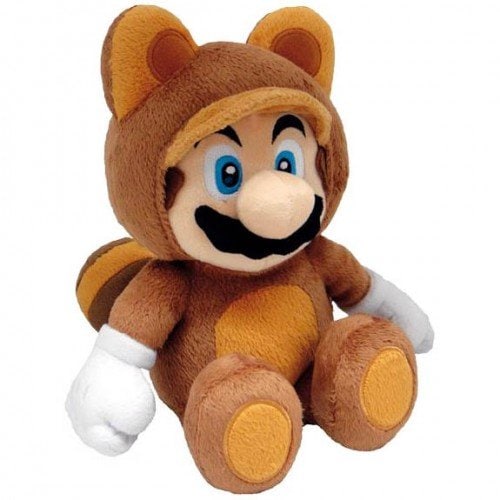Super Mario Bros - Bamse Tanooki Mario 22 cm