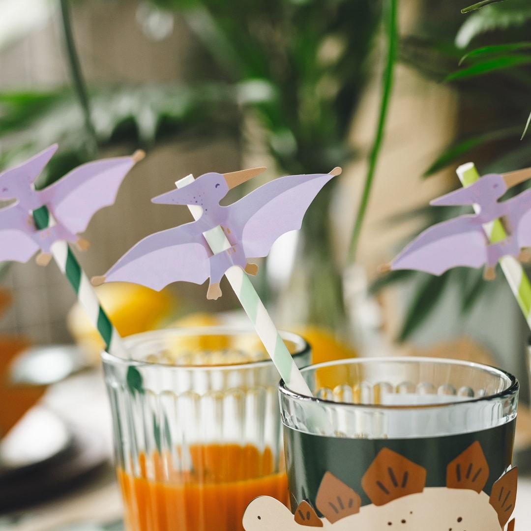 Dinosaur Pterodactyl - Papsugerør 6 stk