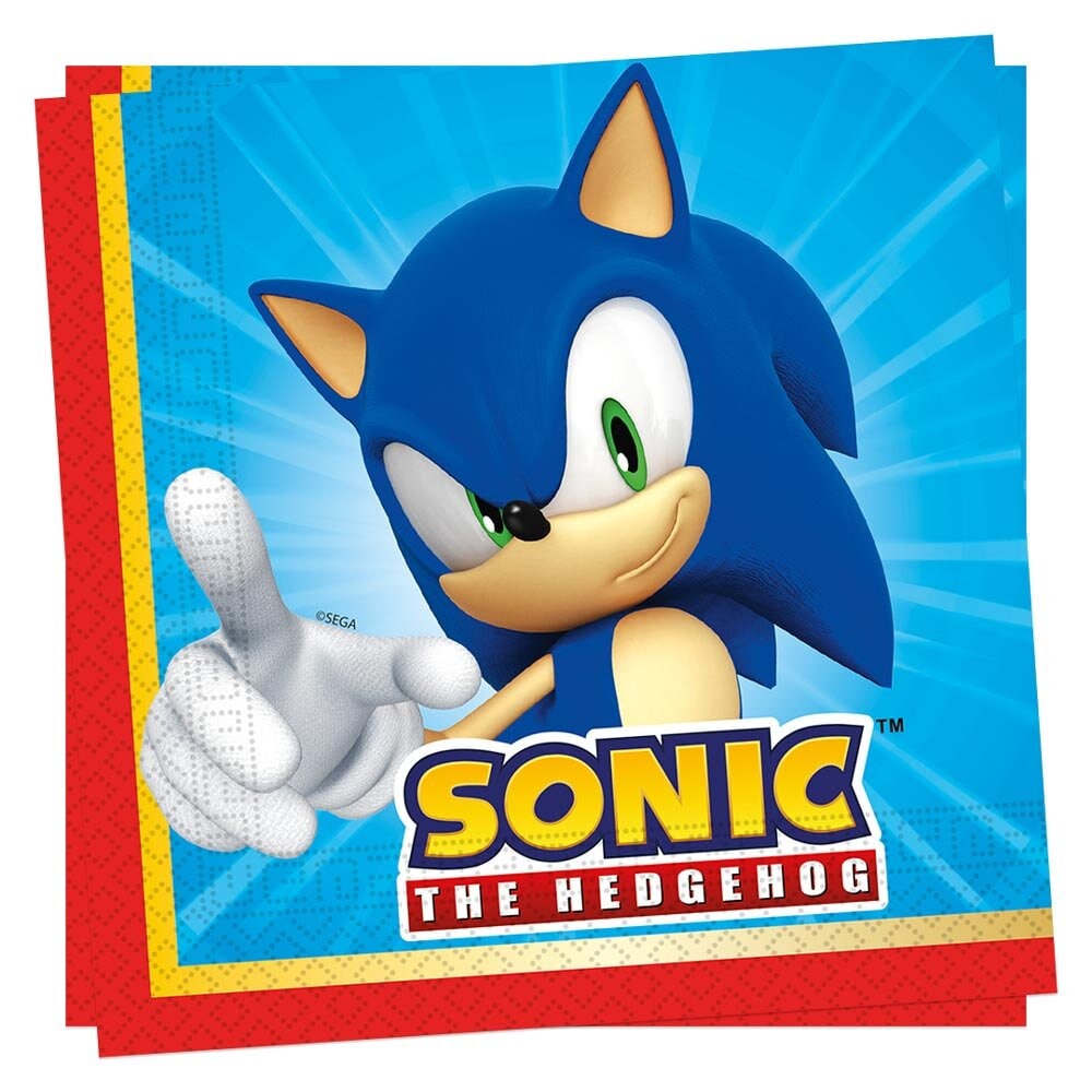 Sonic the Hedgehog - Servietter 20 stk