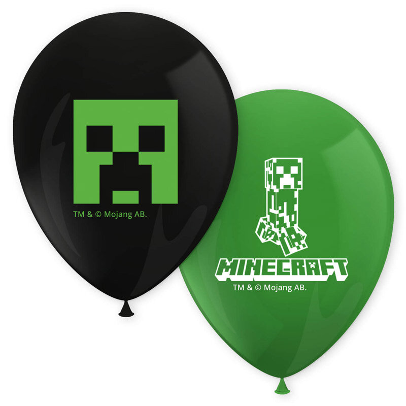 Minecraft - Balloner 8 stk