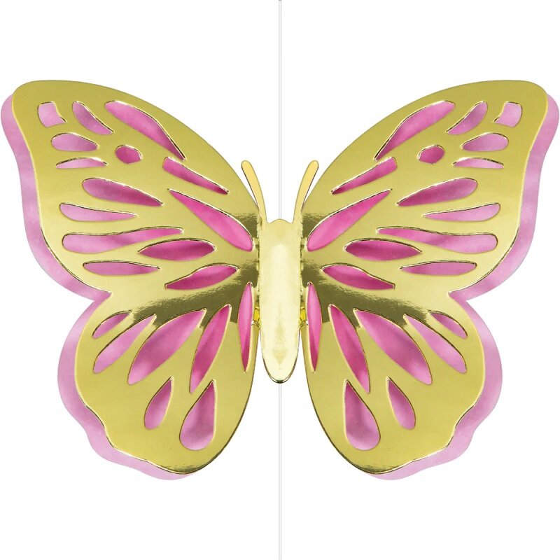 Skinnende Sommerfugl - Hængende dekorationer 3 stk