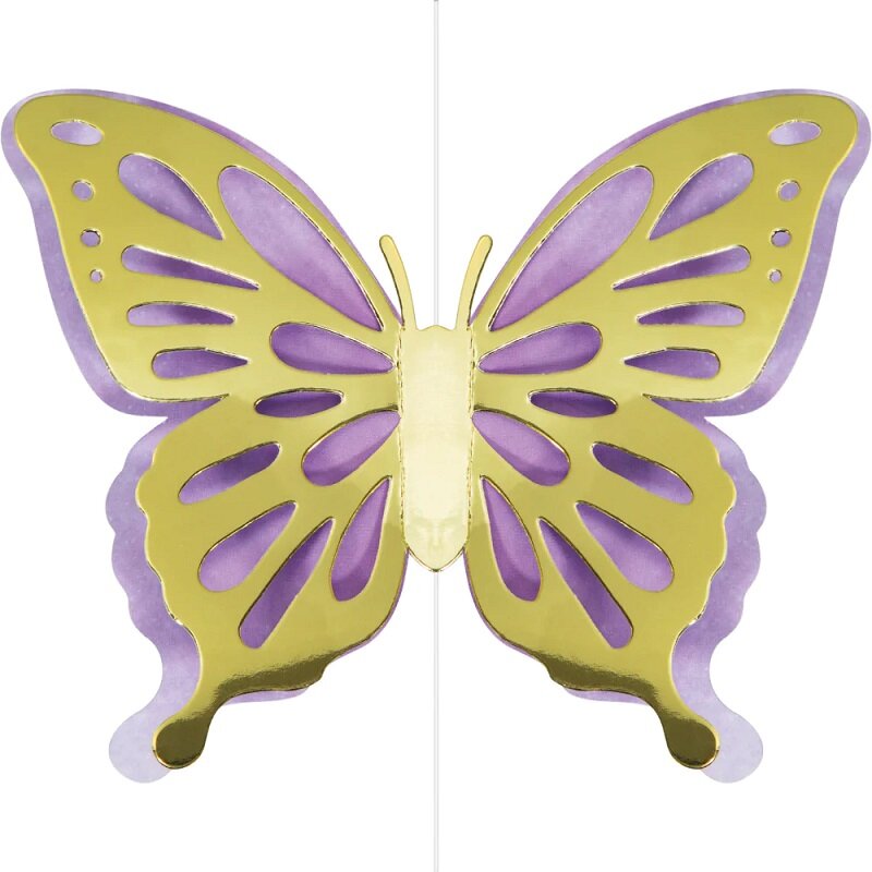 Skinnende Sommerfugl - Hængende dekorationer 3 stk
