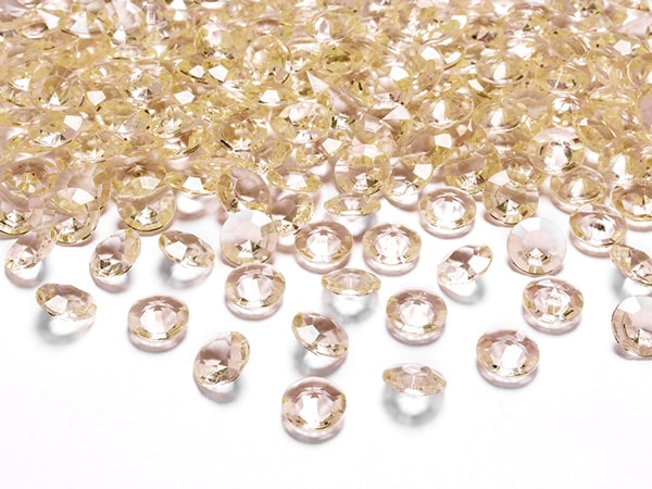 Diamantkonfetti - Guld 100 stk.