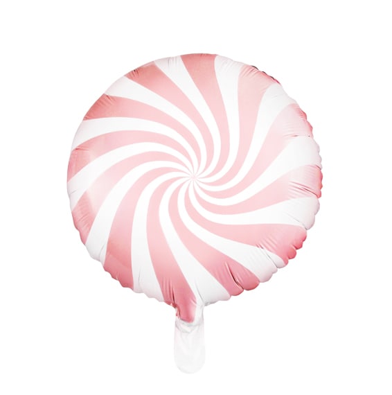 Folieballon, lyserødt bolsje