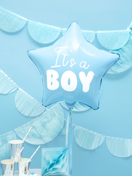 Stjerneformet folieballon, It's a boy