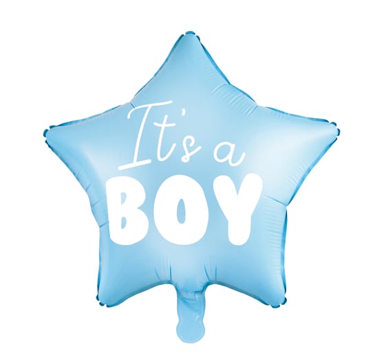 Stjerneformet folieballon, It's a boy